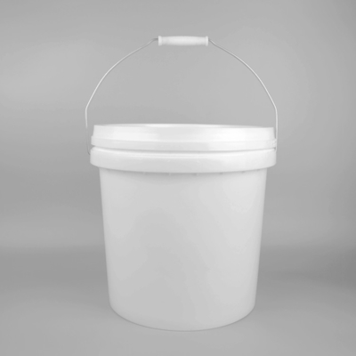 Seau de peinture en plastique rouge avec poignée et conception imperméable