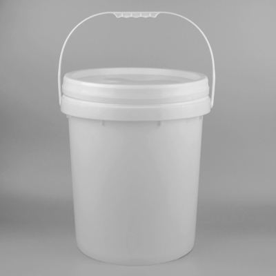 Les seaux en plastique clairs vides de 5 gallons coulent la preuve avec le logo fait sur commande