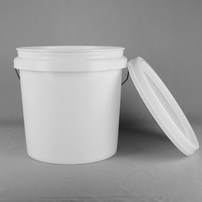 Seau en plastique du seau 15L d'engrais de la catégorie comestible pp de l'approbation ISO9001 avec le couvercle