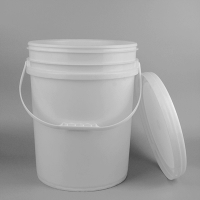 30*27*38cm seau en plastique de peinture de 5 gallons avec la couleur adaptée aux besoins du client par couvercle