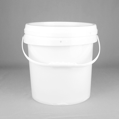 Seau en plastique rond vide de 10 litres seau en plastique de 3 gallons avec le couvercle
