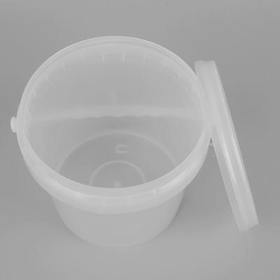conception en plastique transparente vide du seau IML de 12*11*12cm pour l'industrie alimentaire