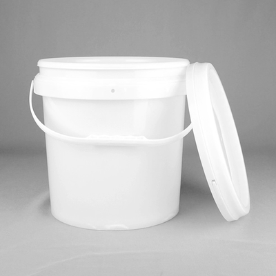 Seau en plastique rond vide de 10 litres seau en plastique de 3 gallons avec le couvercle
