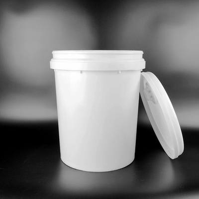Seau blanc standard de stockage de 5 gallons ISO9001 avec le couvercle