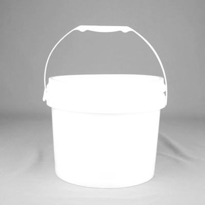 seau en plastique de nourriture de 5L PP/HDPE avec la poignée