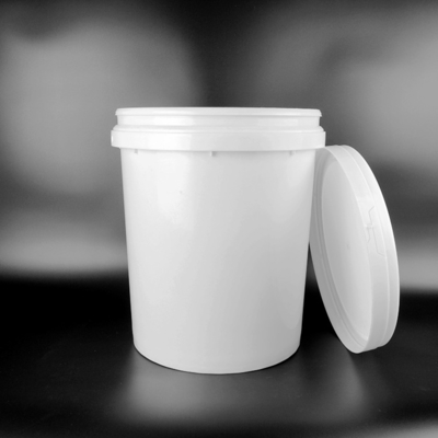 Seau 25L en plastique matériel de l'agriculture pp avec le couvercle empilable