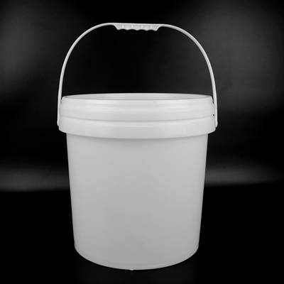 Approbation 18Kg de GV autour de la capacité blanche de Pail With Cover Durable Large