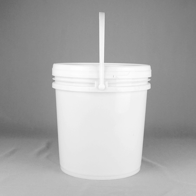 4,5 certification en plastique blanche de Pail With ISO9001 de seau en plastique rond de gallon