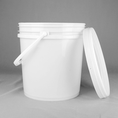 4,5 certification en plastique blanche de Pail With ISO9001 de seau en plastique rond de gallon