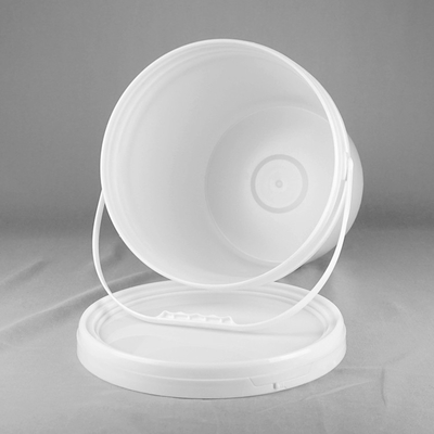 4,5 certification en plastique blanche de Pail With ISO9001 de seau en plastique rond de gallon