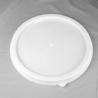 Seau blanc de peinture de plastique de polypropylène de 4 gallons avec le couvercle