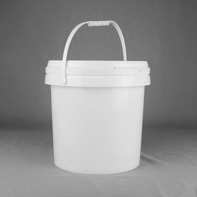 Seau rond blanc matériel 10L Pail With Lid de peinture de pp 10 litres