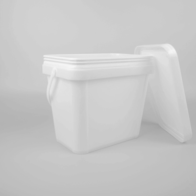 Seau en plastique de place rectangulaire de 1 gallon 3.5L pour des produits chimiques