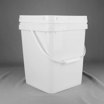 Couleur blanche en plastique 20L de catégorie comestible de seau de place