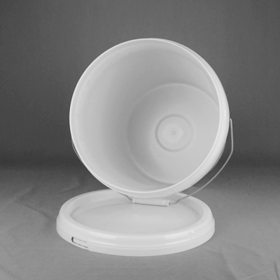 Seau rond blanc matériel 10L Pail With Lid de peinture de pp 10 litres