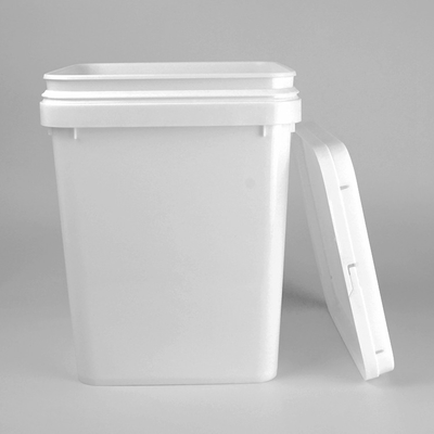 Couleur blanche en plastique 20L de catégorie comestible de seau de place