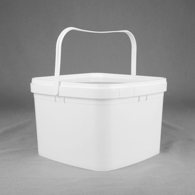 Les seaux en plastique clairs de 3 litres avec des couvercles ajustent le service d'ODM d'OEM