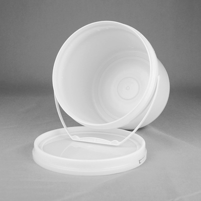 Peinture de mur 3.5L un seau en plastique rond de gallon avec des poignées