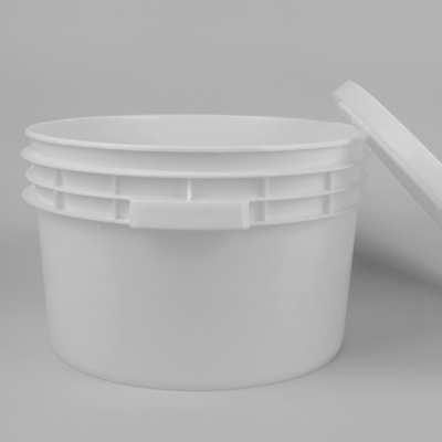 Seau empilable de catégorie comestible avec le couvercle pour des acheteurs de B2B