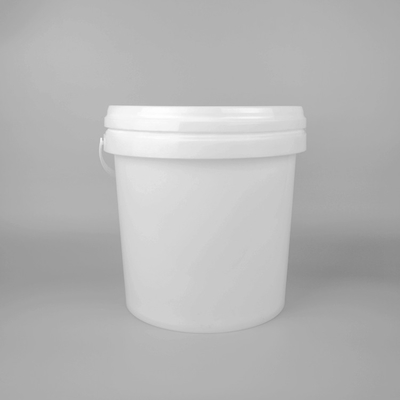 Seau en plastique transparent adapté aux besoins du client avec le rond 8L 10L de couvercle