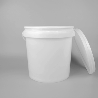 Seau en plastique transparent adapté aux besoins du client avec le rond 8L 10L de couvercle