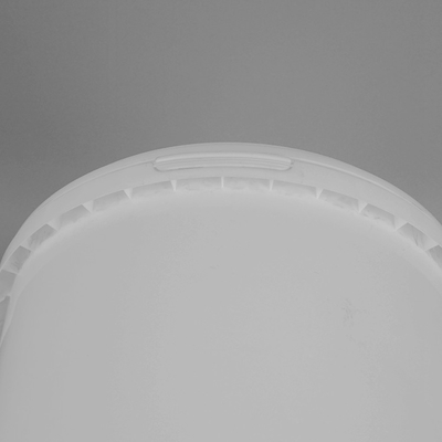 Le seau en plastique rond blanc FDA a certifié la capacité Depand sur la demande de clients