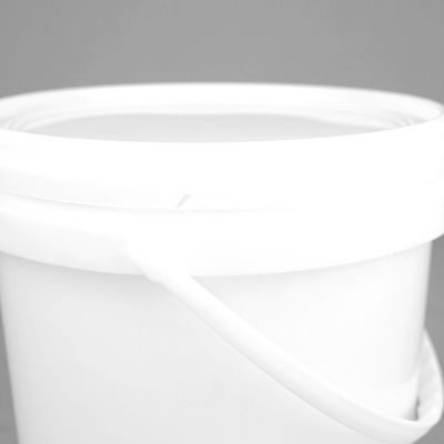 Seau en plastique adapté aux besoins du client 5L/Litre pp Pail White Round Plastic Barrel de peinture