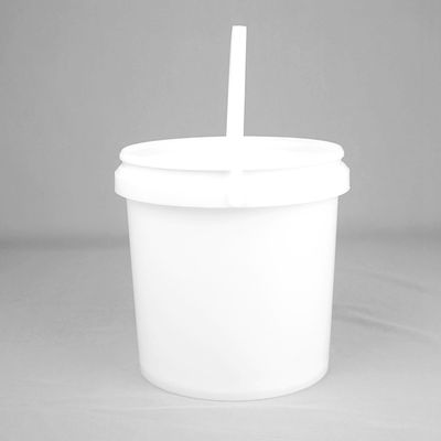 Seau en plastique adapté aux besoins du client 5L/Litre pp Pail White Round Plastic Barrel de peinture