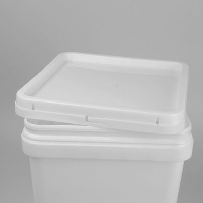Catégorie comestible Pail With Lid And Handle de plastique de 18 seaux carrés en plastique de litre