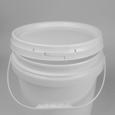 Petit plastique transparent autour de seau imprimé fait sur commande avec le couvercle