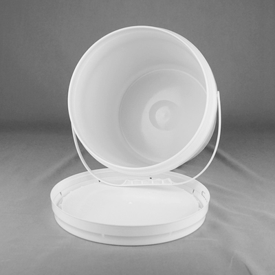 Baril en plastique rond blanc de HDPE thermique de transfert pour la couleur de peinture de latex