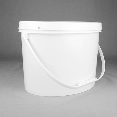 1 gallon emballage en plastique ovale de crème glacée de seau de 2 gallons avec la poignée de couvercle