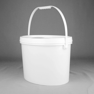 le seau 20L en plastique ovale vident des seaux de 5 gallons avec des couvercles examinent l'impression