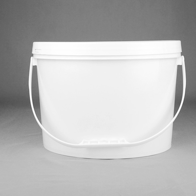 Bouteille de stockage en plastique ovale de qualité alimentaire avec sac tissé