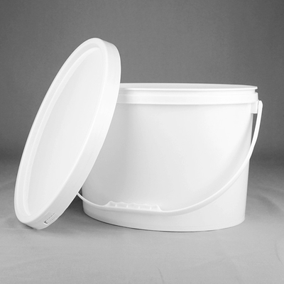 le seau 20L en plastique ovale vident des seaux de 5 gallons avec des couvercles examinent l'impression