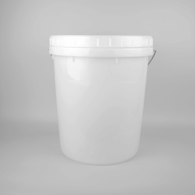 Petit pp seau en plastique transparent de la catégorie comestible avec la poignée et le couvercle