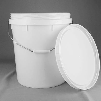 Seau blanc en plastique rond du seau 25L de peinture