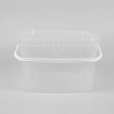 seaux à glace en plastique clairs de 20cm