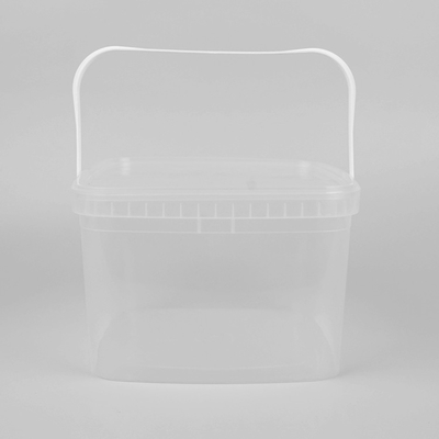 seaux à glace en plastique clairs de 20cm