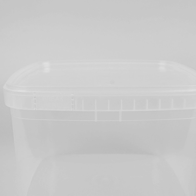 seaux à glace en plastique clairs de 20cm