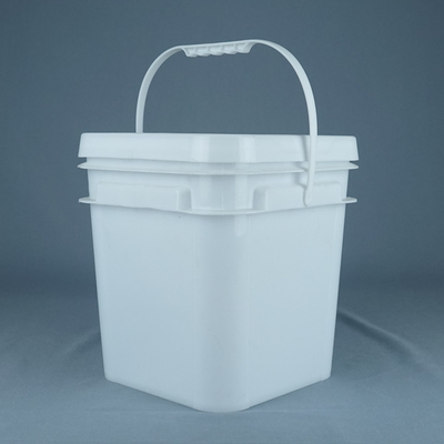 Le coffre-fort de nourriture les seaux en plastique carrés de 10 litres avec des poignées a adapté la couleur aux besoins du client
